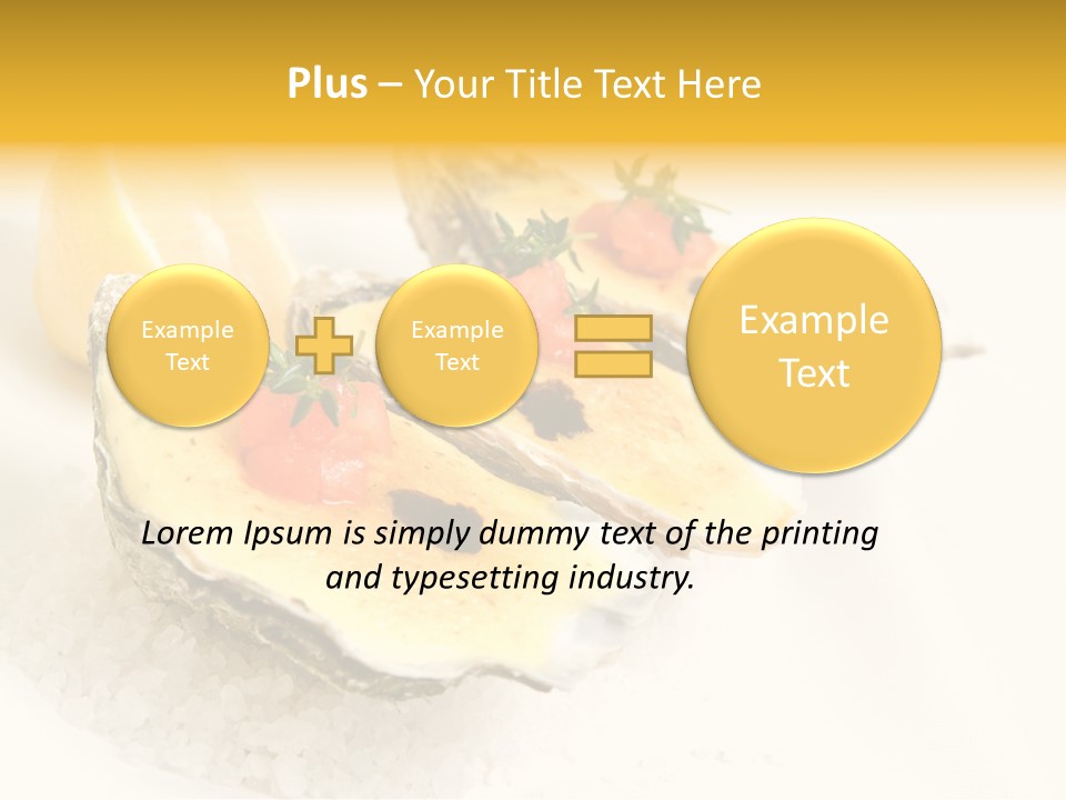 Raw White Food PowerPoint Template