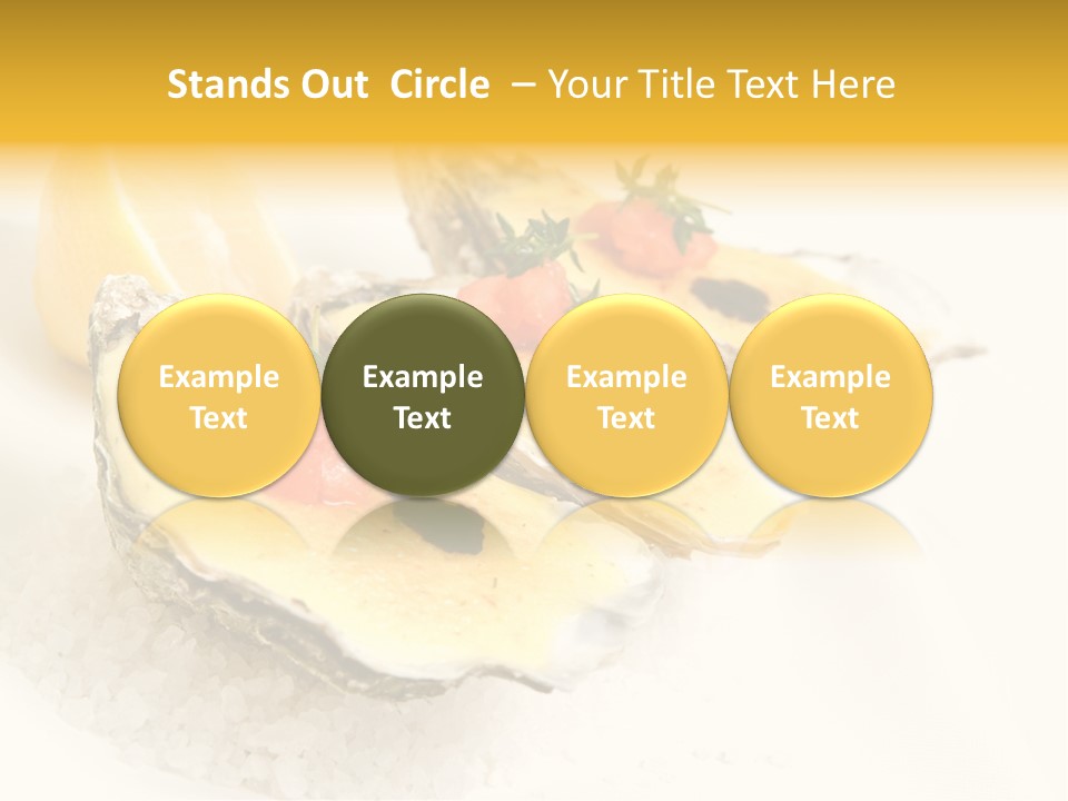 Raw White Food PowerPoint Template