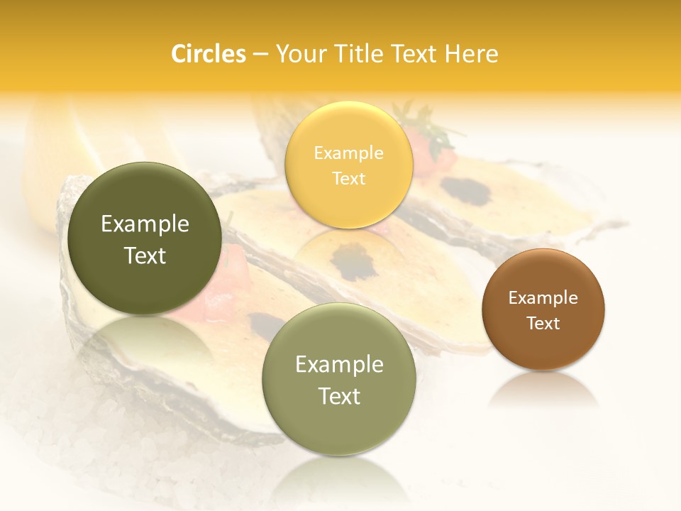 Raw White Food PowerPoint Template