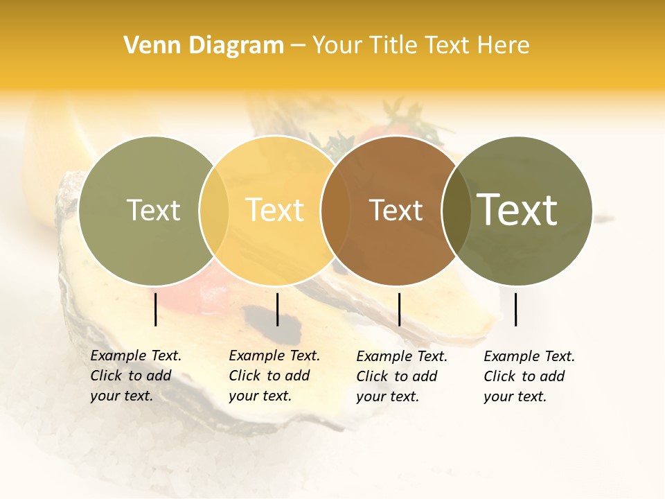 Raw White Food PowerPoint Template