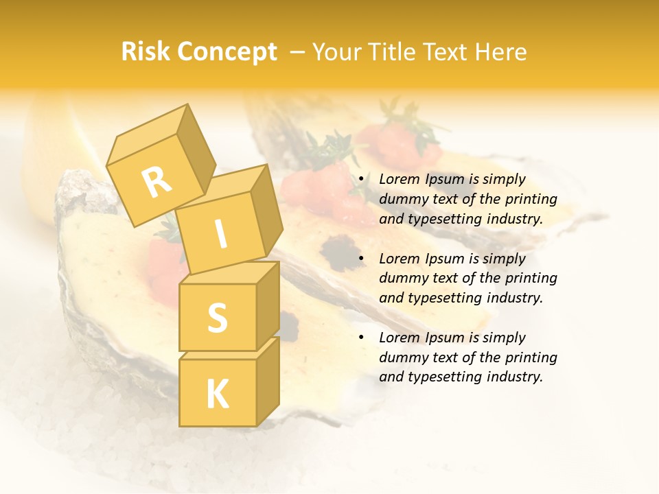 Raw White Food PowerPoint Template