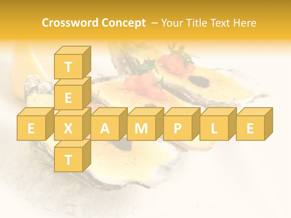 Raw White Food PowerPoint Template