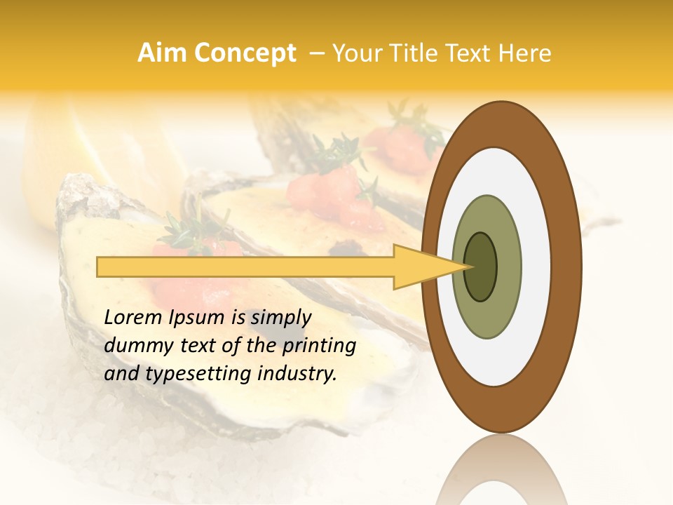 Raw White Food PowerPoint Template