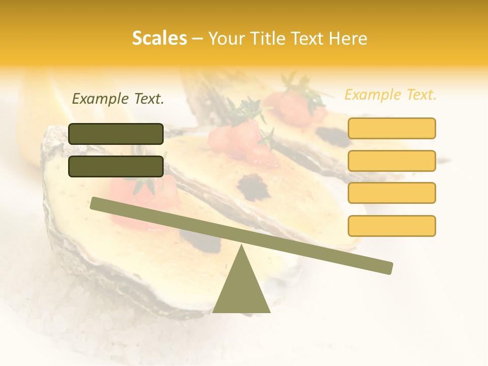 Raw White Food PowerPoint Template