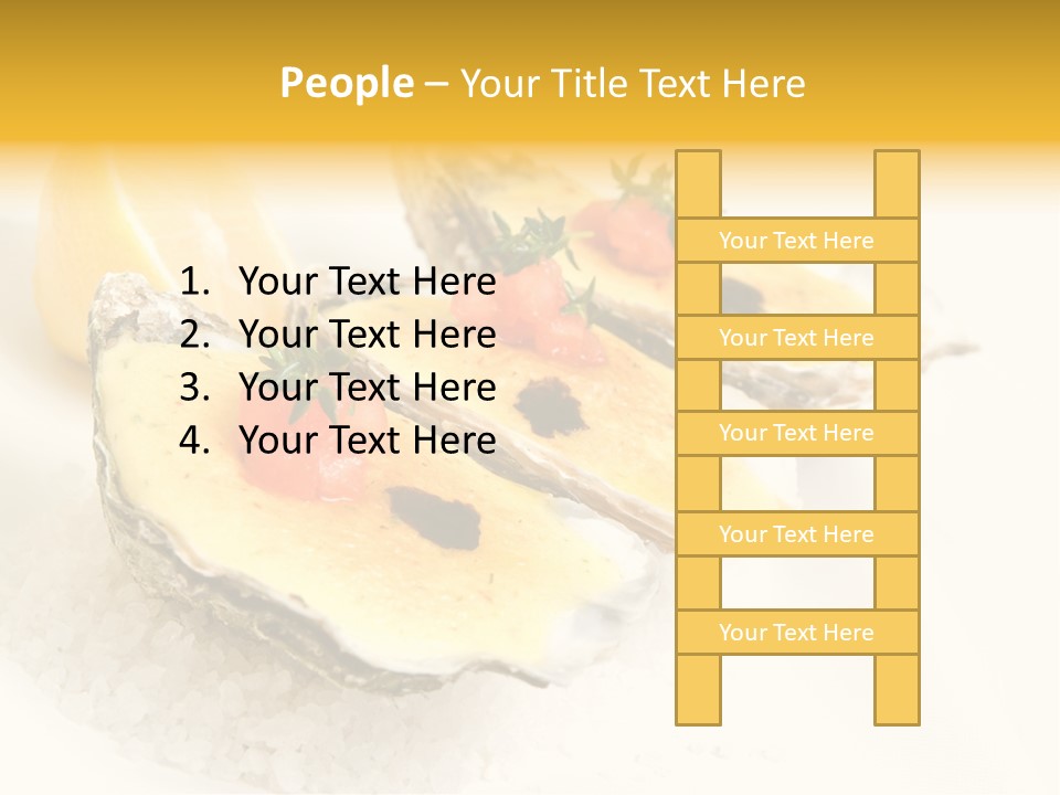 Raw White Food PowerPoint Template