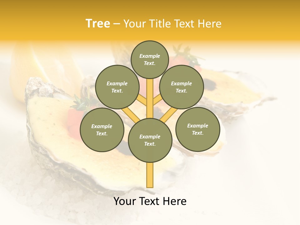 Raw White Food PowerPoint Template