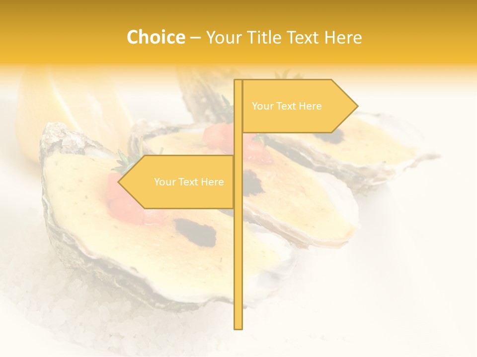 Raw White Food PowerPoint Template