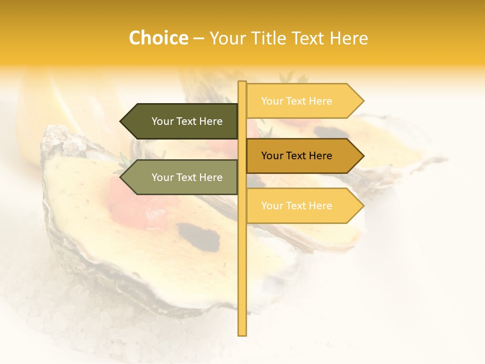 Raw White Food PowerPoint Template