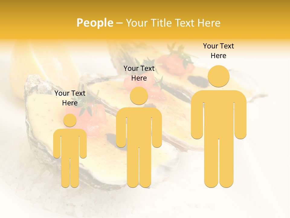 Raw White Food PowerPoint Template