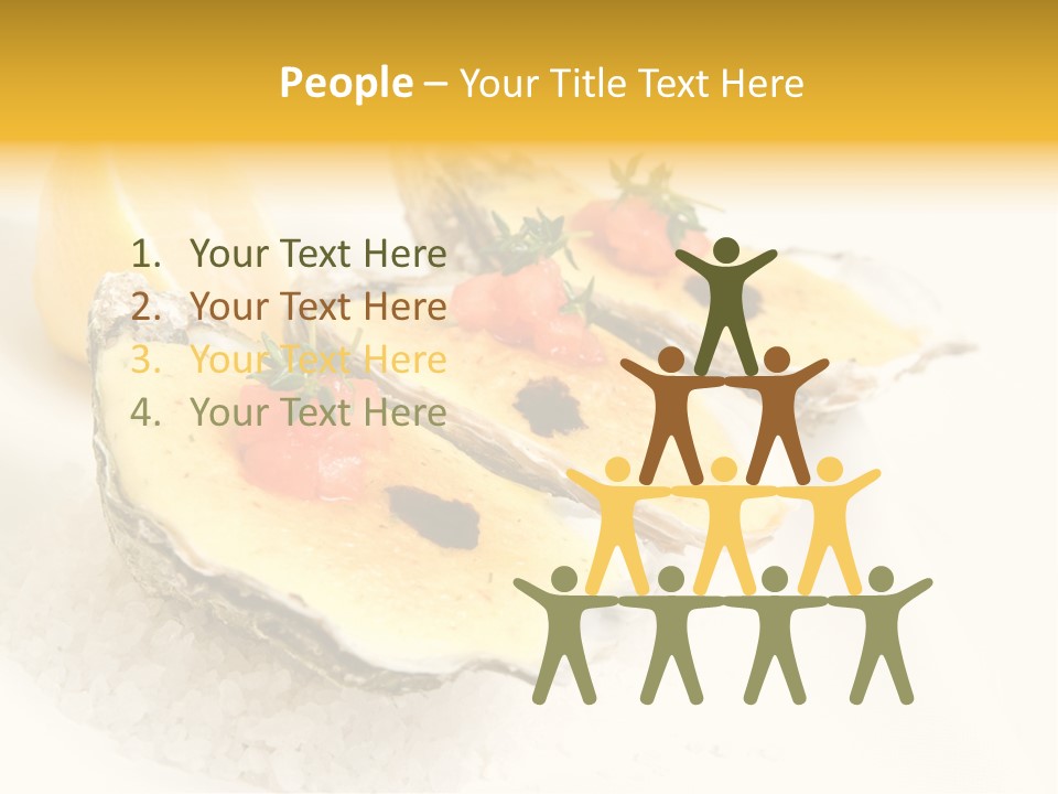 Raw White Food PowerPoint Template