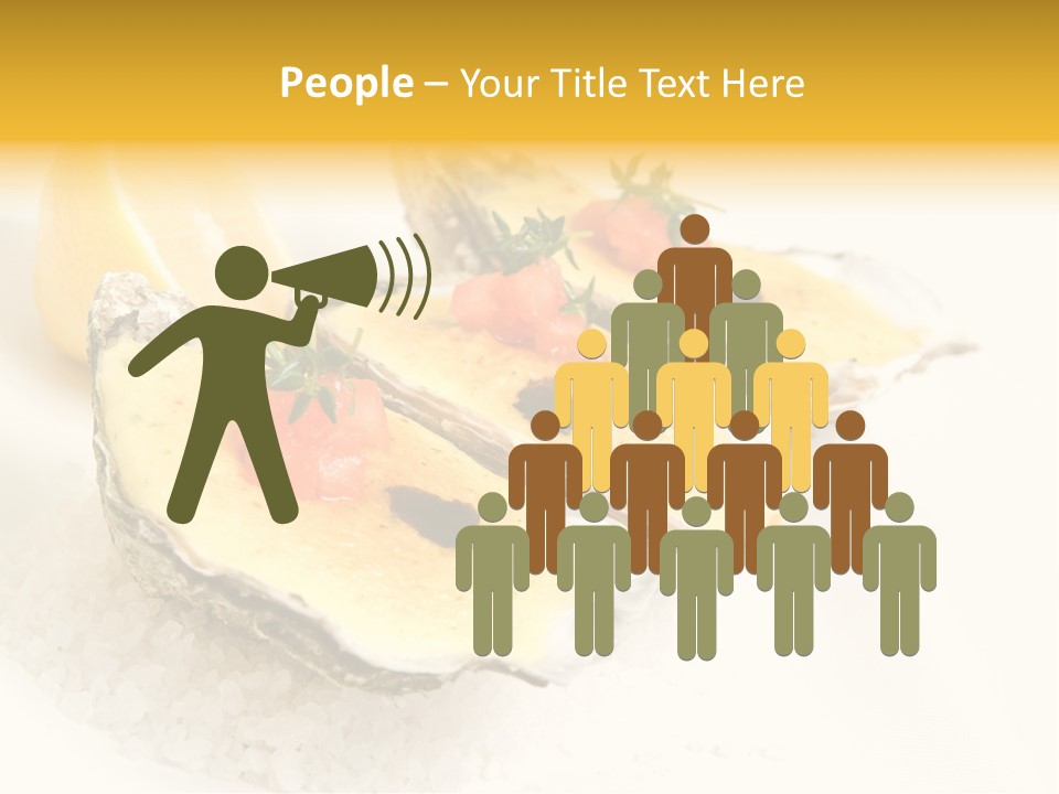 Raw White Food PowerPoint Template