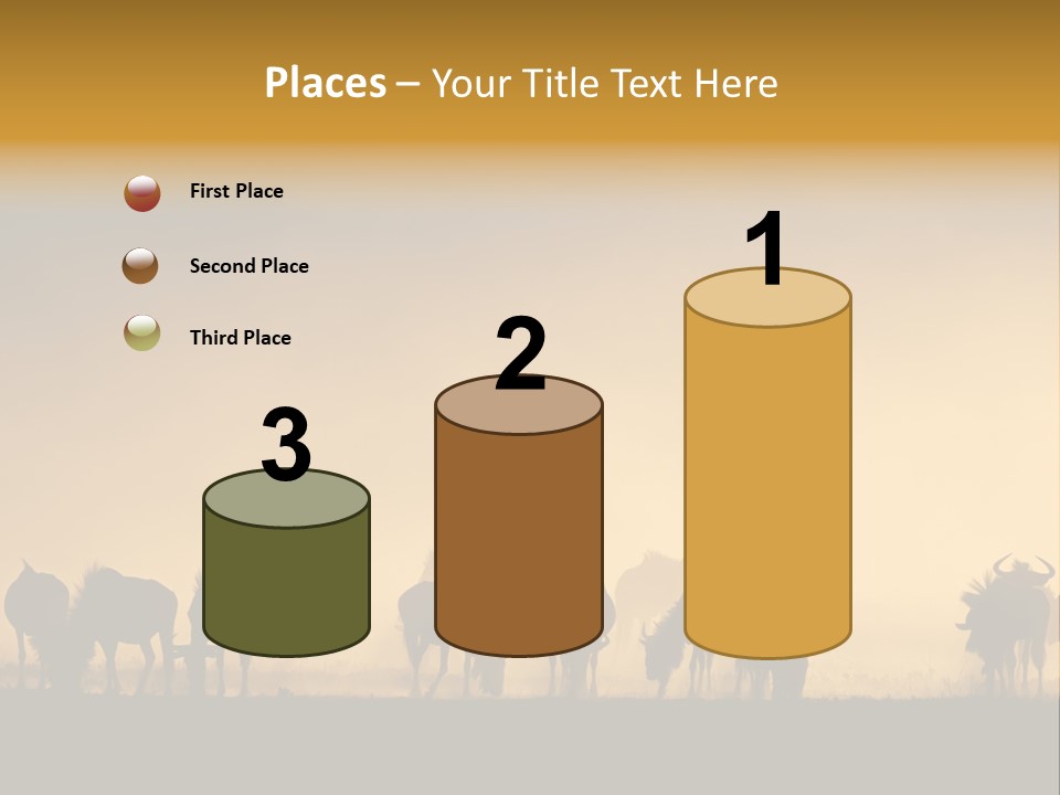 Taurinus Red Silhouette PowerPoint Template