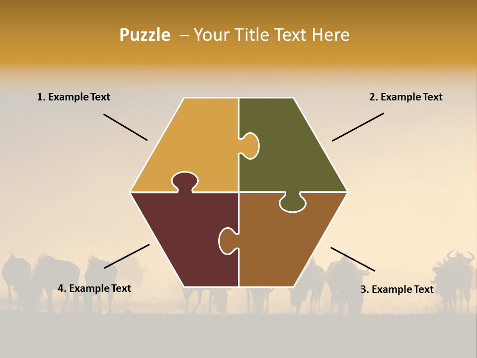 Taurinus Red Silhouette PowerPoint Template