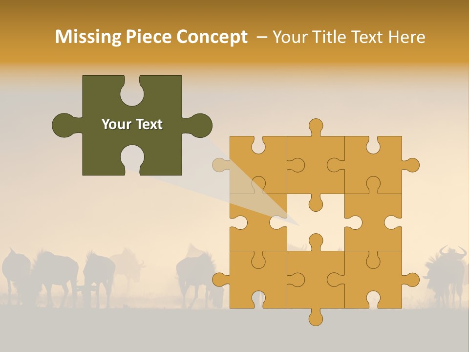 Taurinus Red Silhouette PowerPoint Template