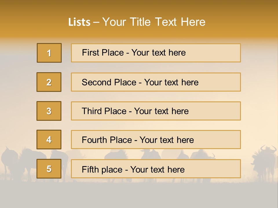 Taurinus Red Silhouette PowerPoint Template