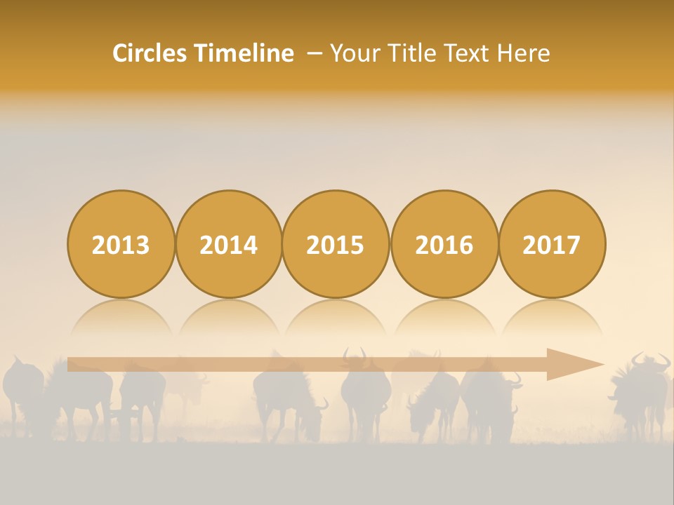 Taurinus Red Silhouette PowerPoint Template