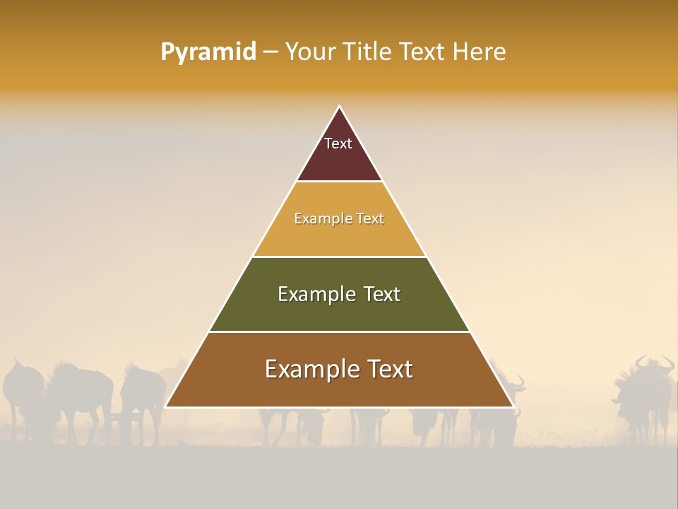 Taurinus Red Silhouette PowerPoint Template