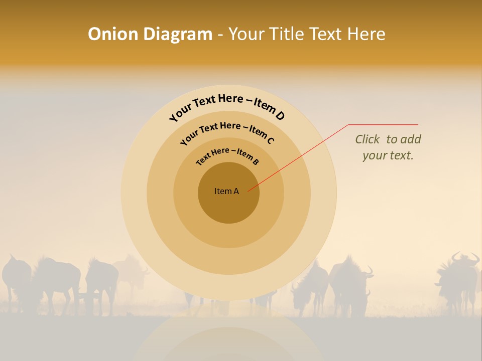 Taurinus Red Silhouette PowerPoint Template