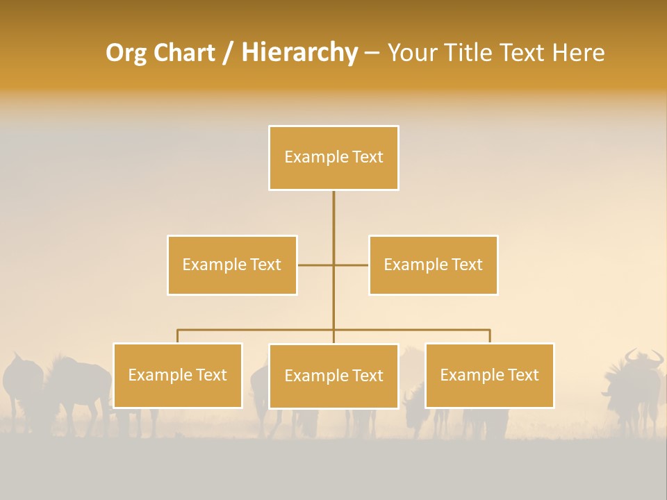 Taurinus Red Silhouette PowerPoint Template