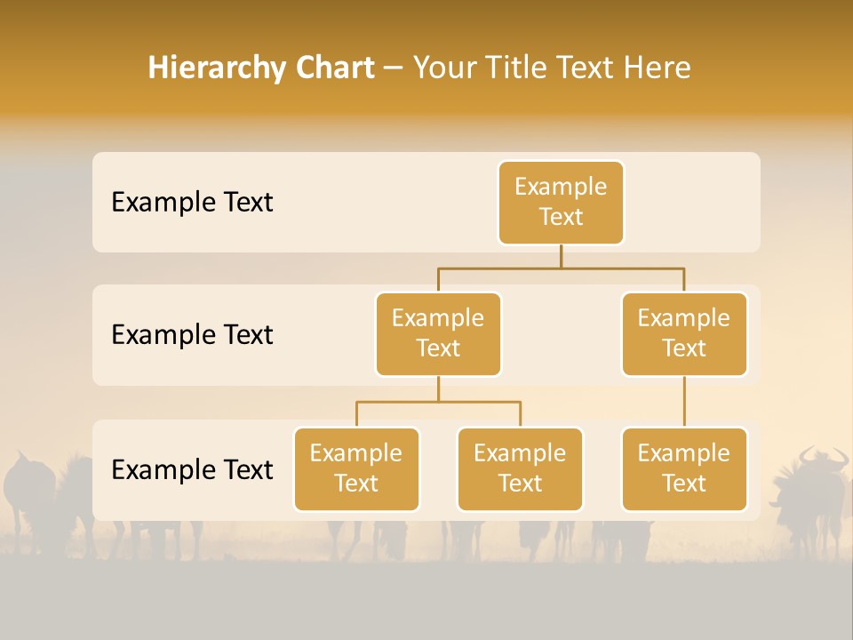 Taurinus Red Silhouette PowerPoint Template