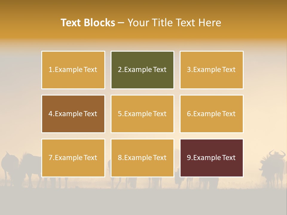 Taurinus Red Silhouette PowerPoint Template