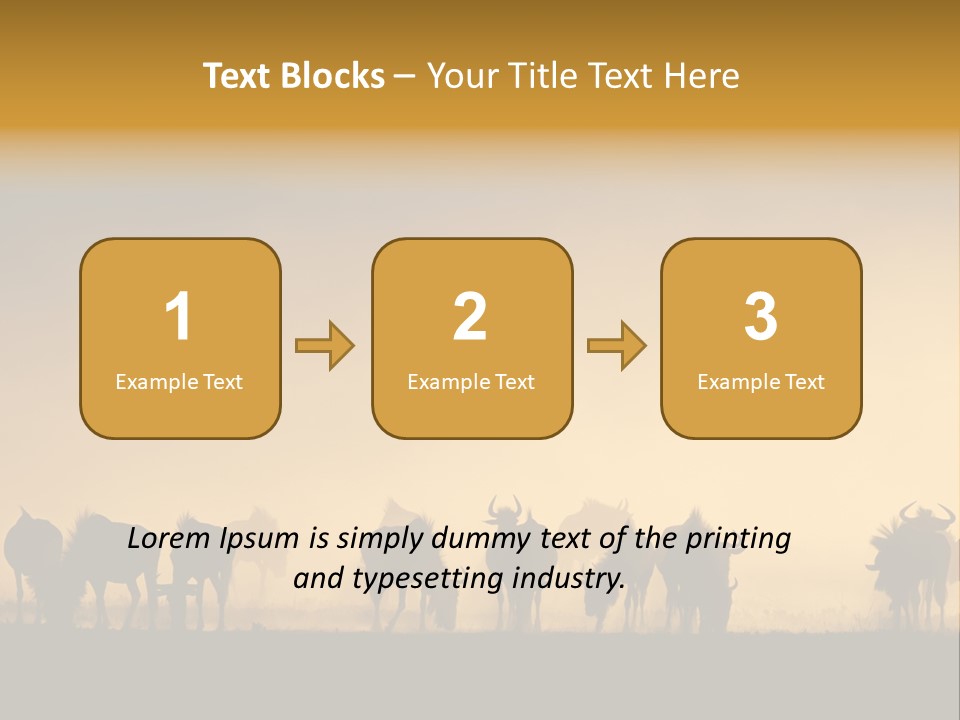 Taurinus Red Silhouette PowerPoint Template