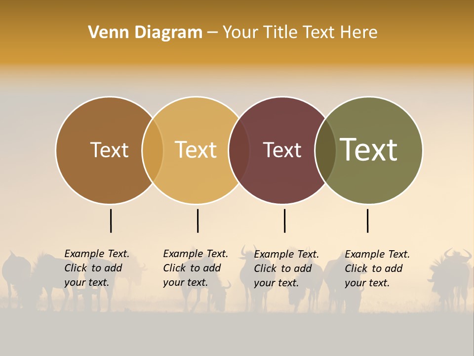 Taurinus Red Silhouette PowerPoint Template