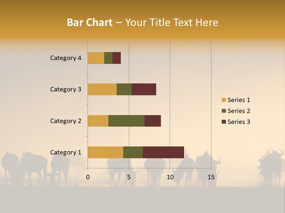 Taurinus Red Silhouette PowerPoint Template