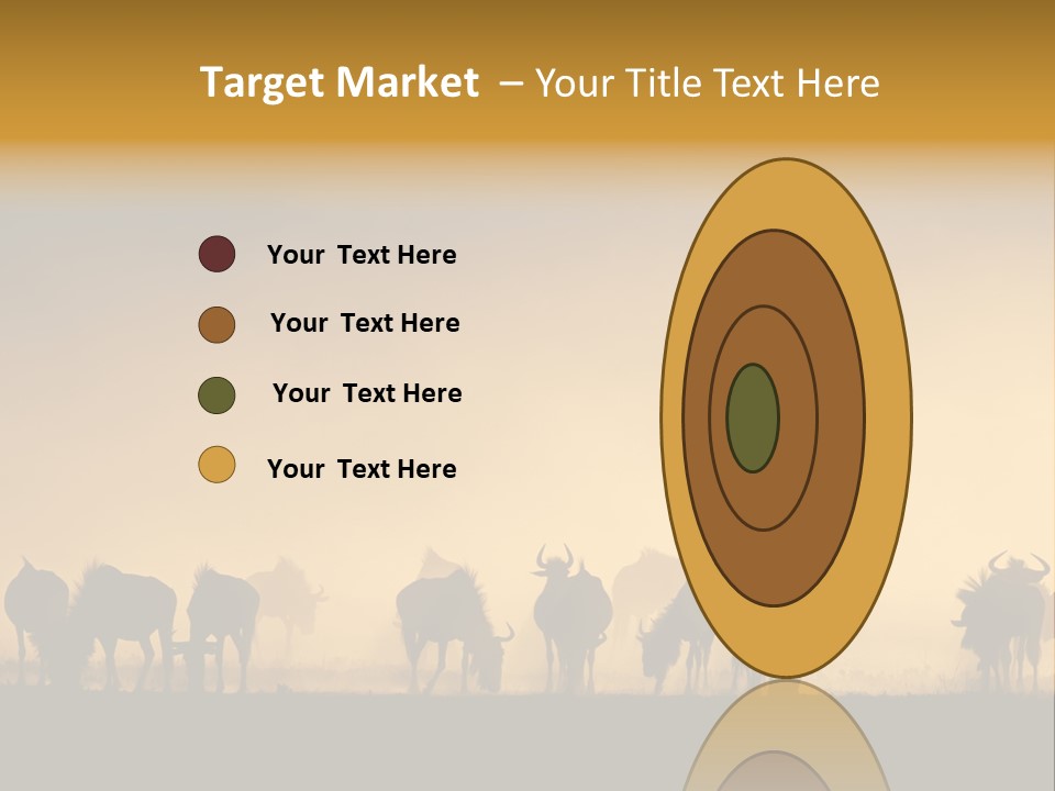 Taurinus Red Silhouette PowerPoint Template