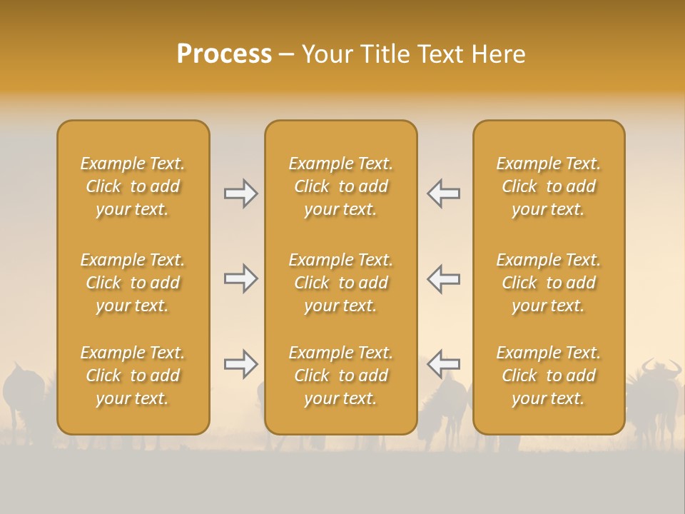 Taurinus Red Silhouette PowerPoint Template