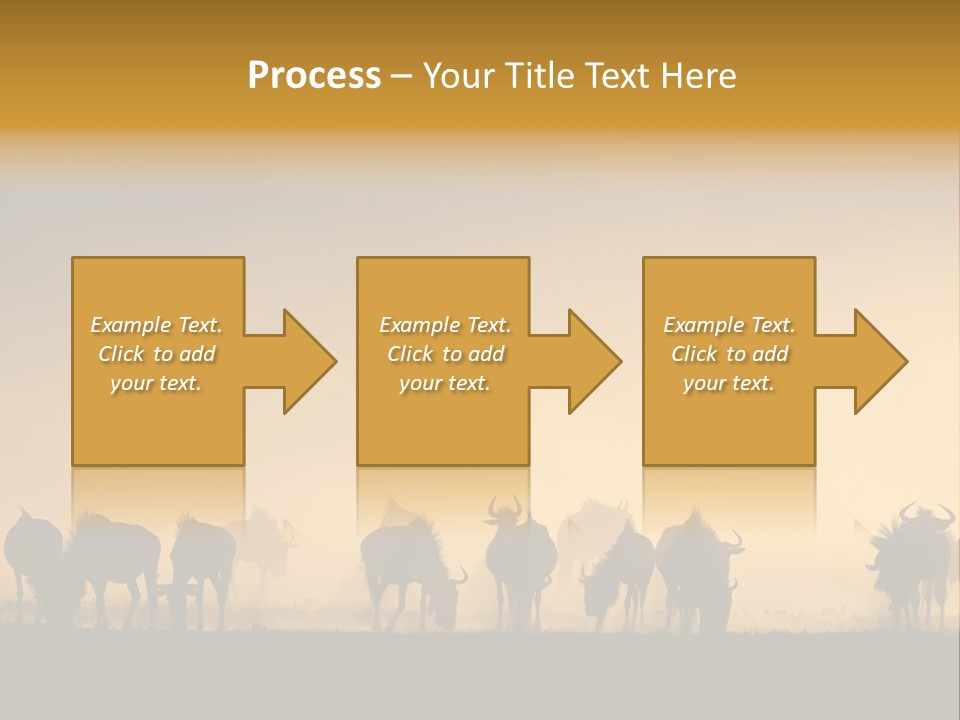 Taurinus Red Silhouette PowerPoint Template