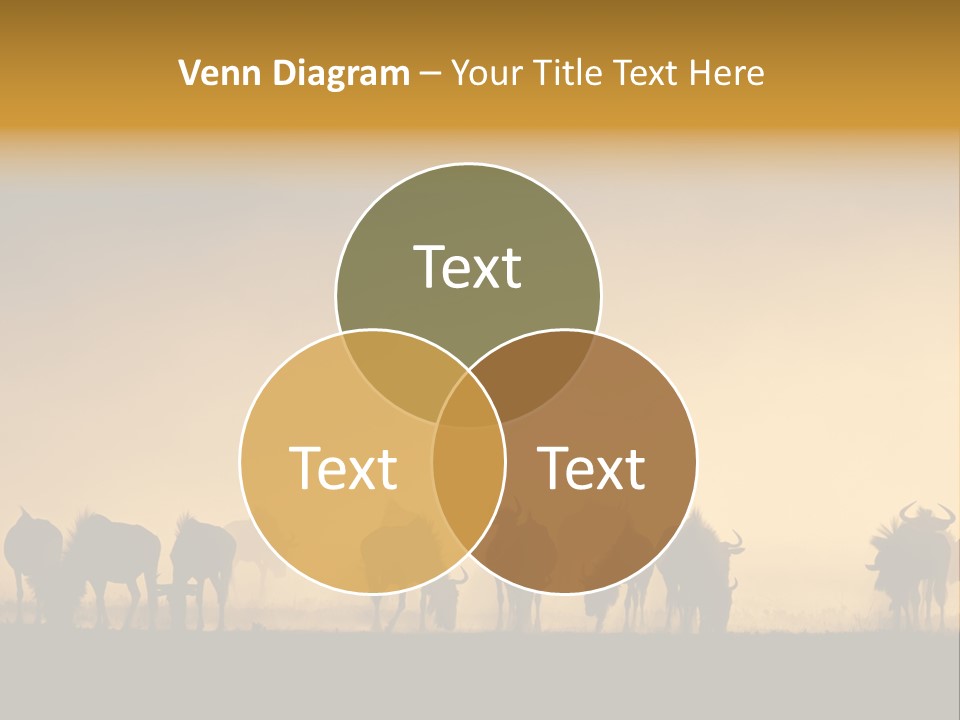 Taurinus Red Silhouette PowerPoint Template