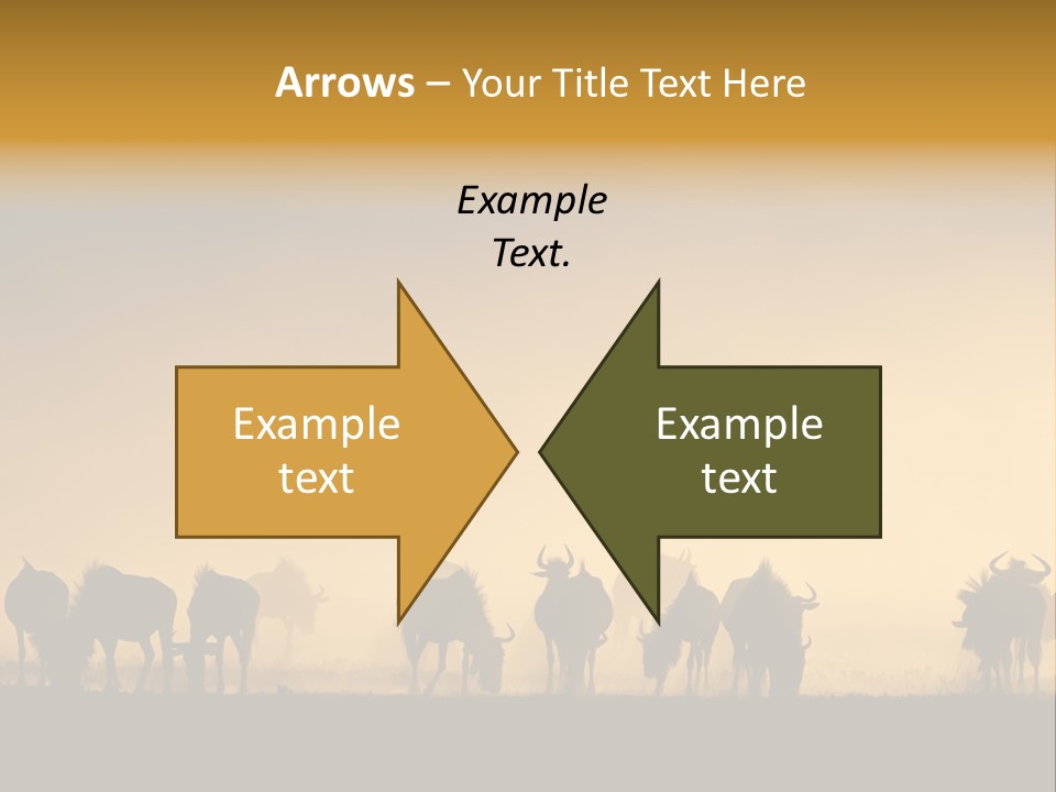 Taurinus Red Silhouette PowerPoint Template