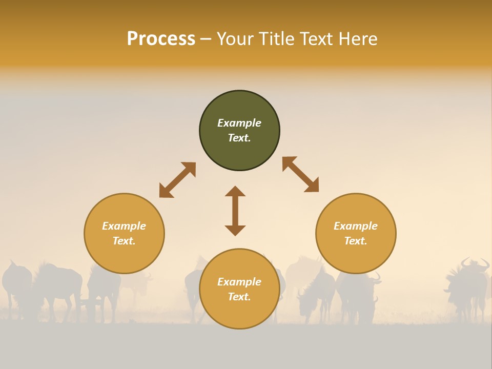 Taurinus Red Silhouette PowerPoint Template