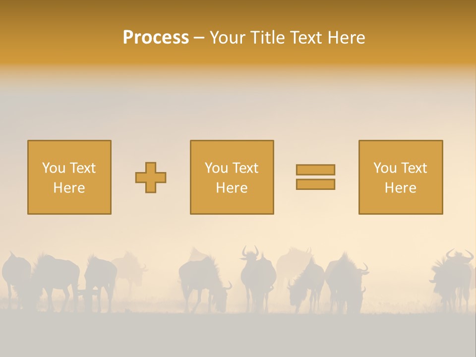 Taurinus Red Silhouette PowerPoint Template