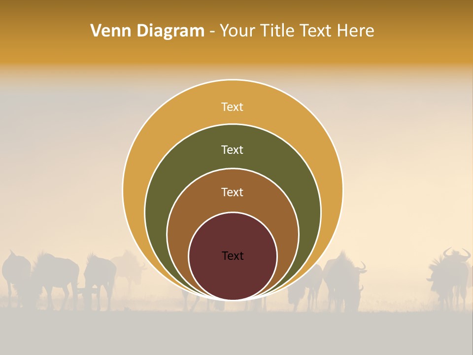 Taurinus Red Silhouette PowerPoint Template