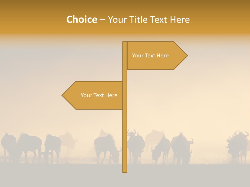 Taurinus Red Silhouette PowerPoint Template