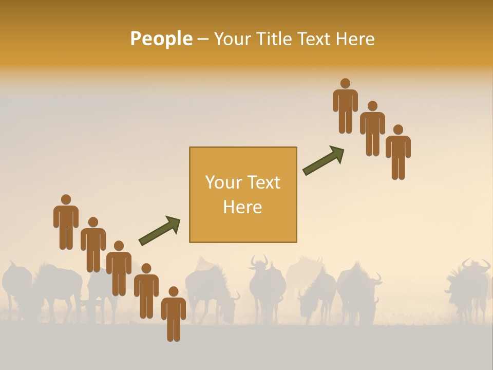 Taurinus Red Silhouette PowerPoint Template