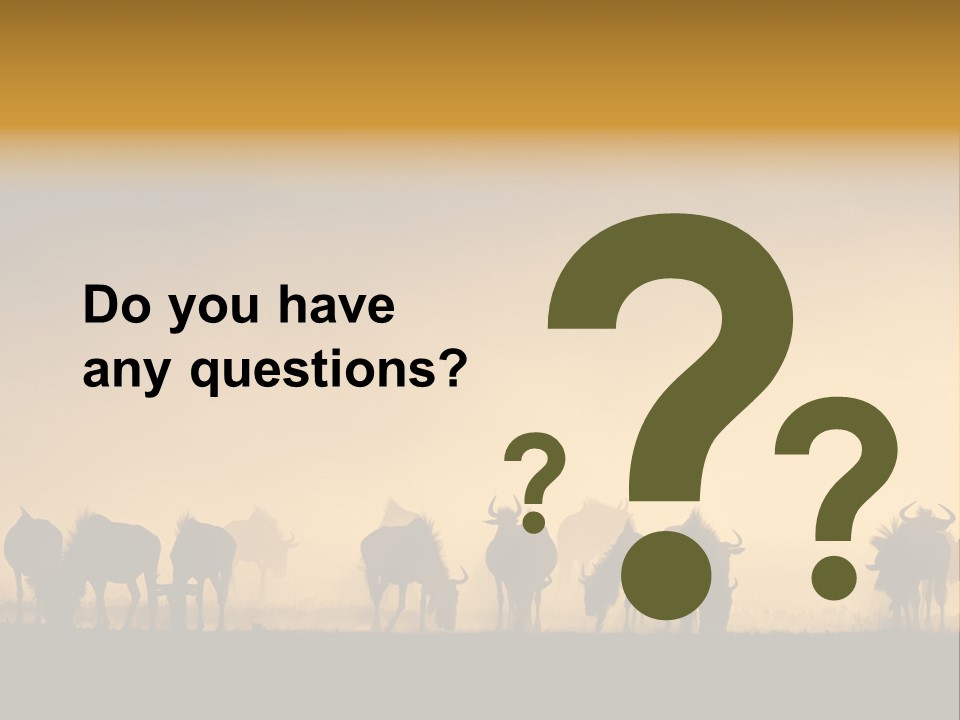 Taurinus Red Silhouette PowerPoint Template