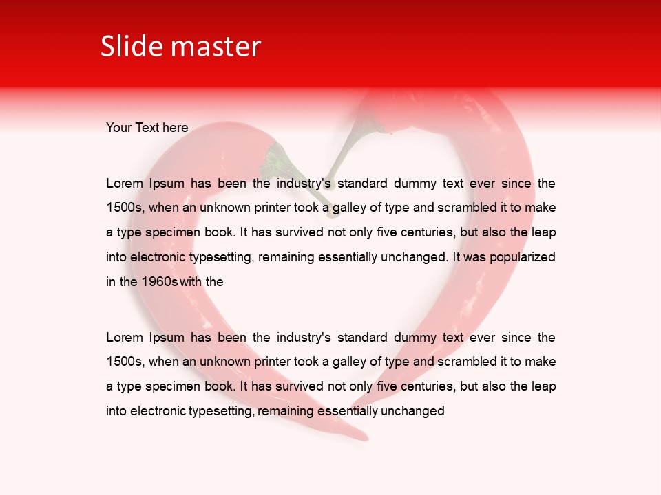 Cuisine Chilli Delicious PowerPoint Template