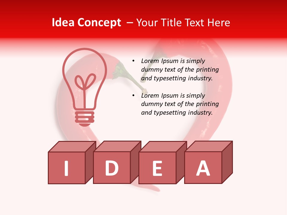 Cuisine Chilli Delicious PowerPoint Template