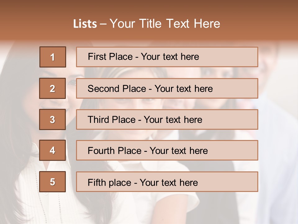 Latin Men Group PowerPoint Template
