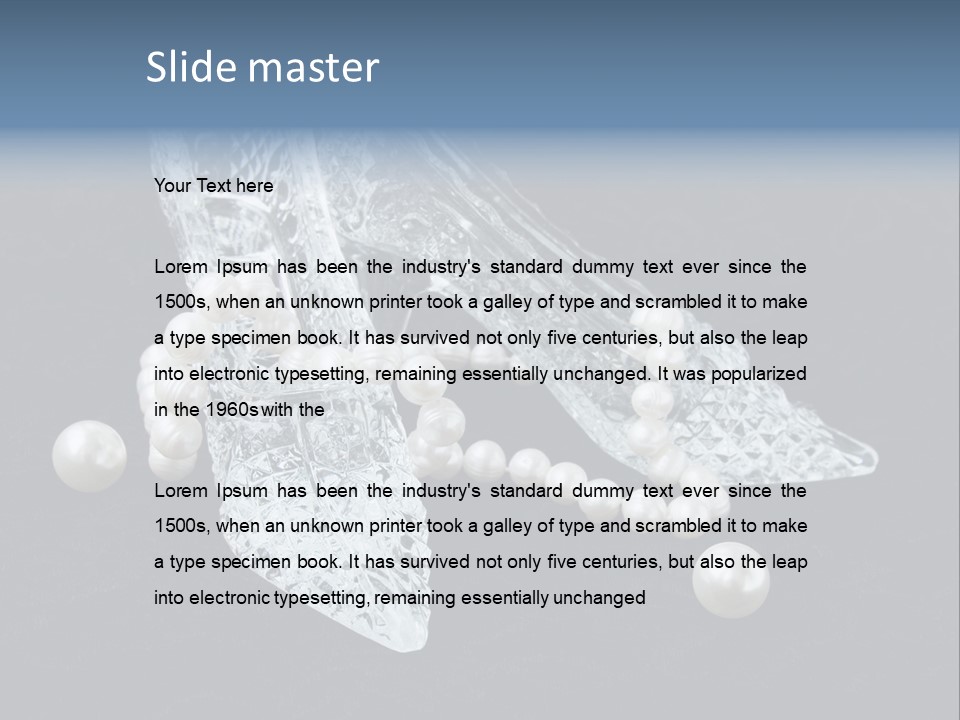 Accessories Slipper Objects PowerPoint Template