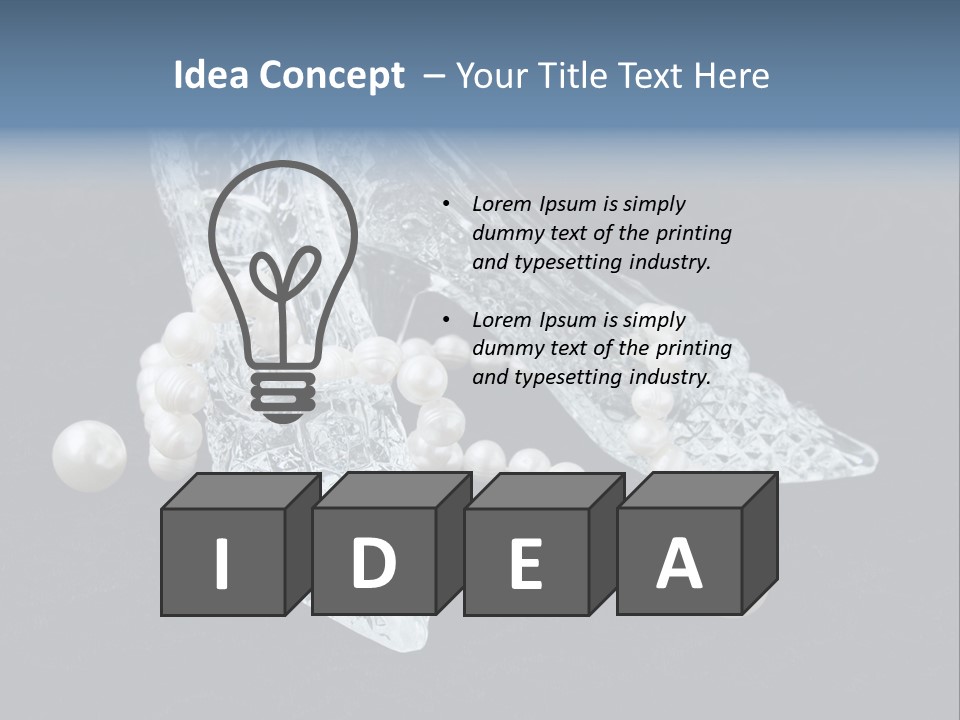 Accessories Slipper Objects PowerPoint Template