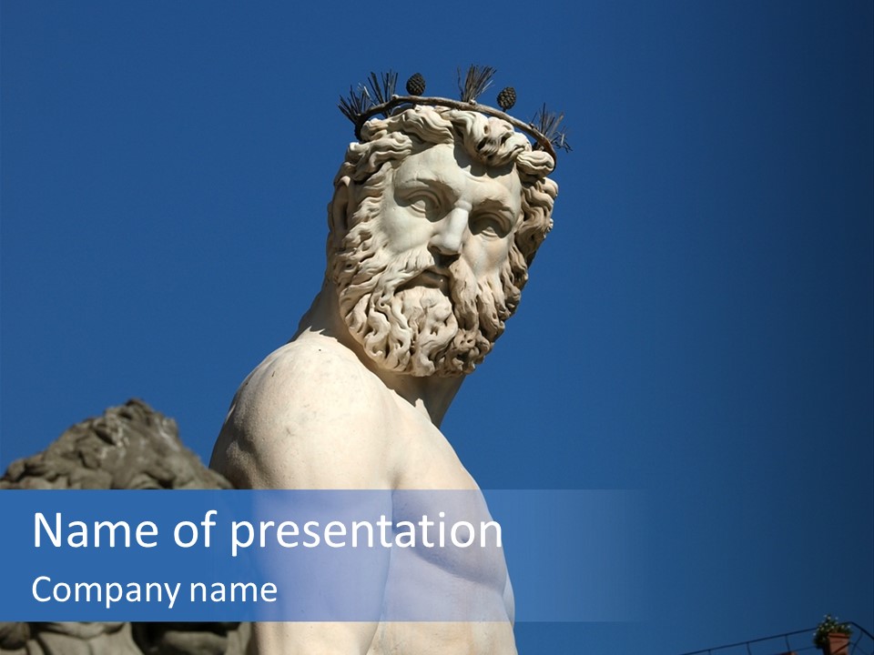 Renaissance Florence Statue PowerPoint Template