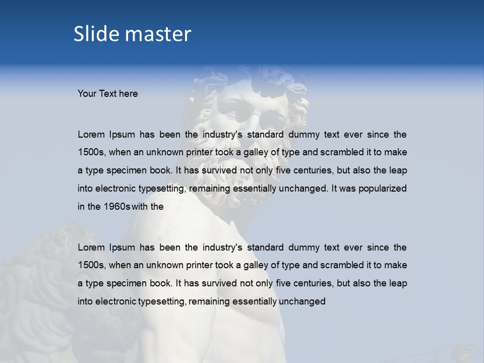 Renaissance Florence Statue PowerPoint Template