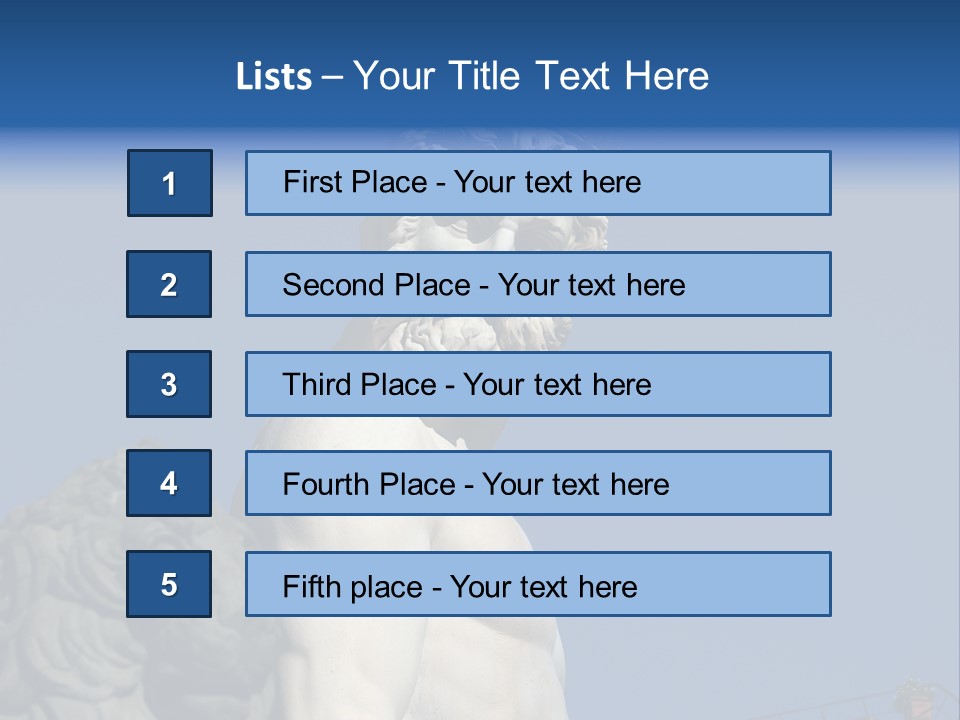 Renaissance Florence Statue PowerPoint Template