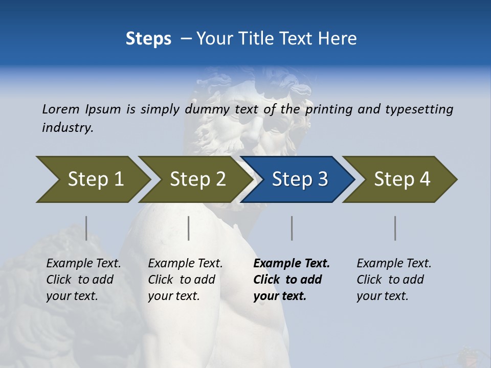 Renaissance Florence Statue PowerPoint Template