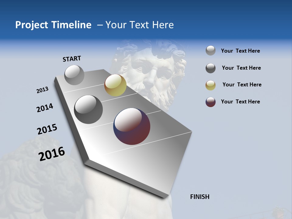 Renaissance Florence Statue PowerPoint Template