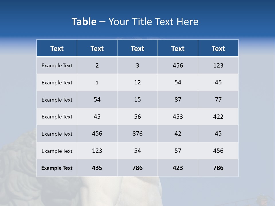 Renaissance Florence Statue PowerPoint Template